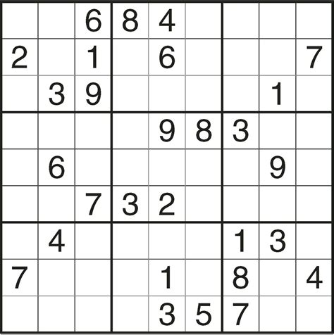 Medium Printable Sudoku